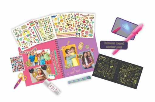 Mirada Art & Craft, Glow in The Dark Scrapbook, Ideal Gift for Boys & Girls, (6+Years) - Image 2