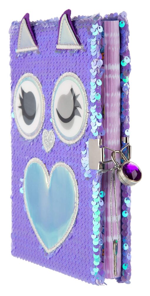 Mirada Owl Flip Sequin Notebook - Image 2