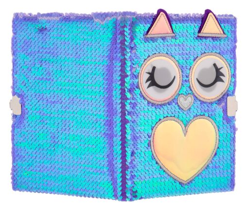 Mirada Owl Flip Sequin Notebook - Image 5