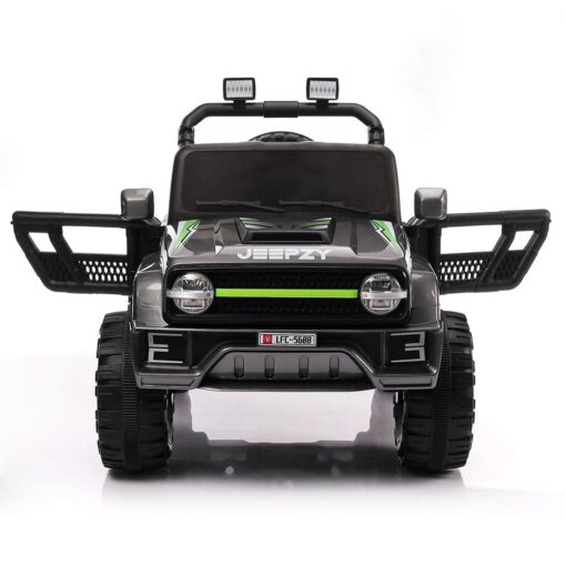 Electric Ride On Jeep for Kids - Battery Operated Jeep With Bluetooth Music and Lights - Jeep Battery Operated Ride On (LFC 5689 Grey) - StarAndDaisy - Image 3