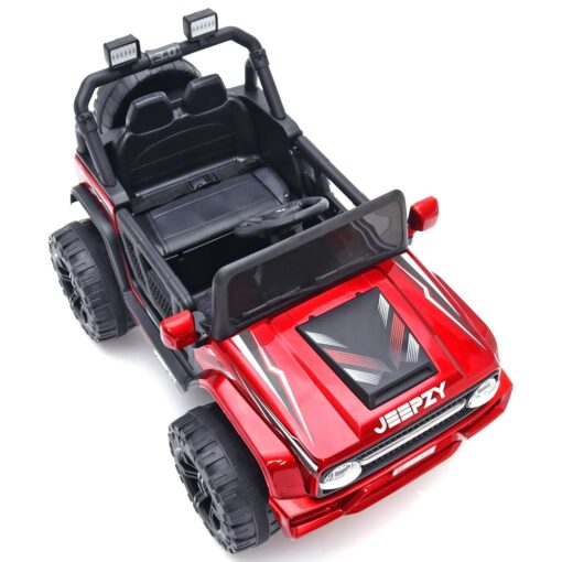 StarAndDaisy SUV Kids Jeep with Remote Control, Bluetooth & Music & Led Lights - Electric Jeep Car for Kids - Red - Image 6