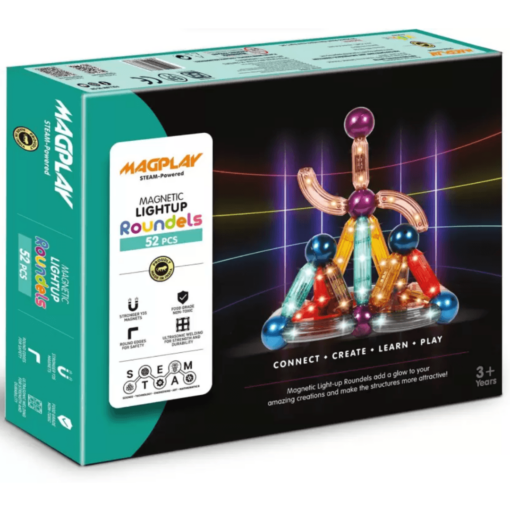 Kipa Magplay Magneic Lightup Roundels 52pcs