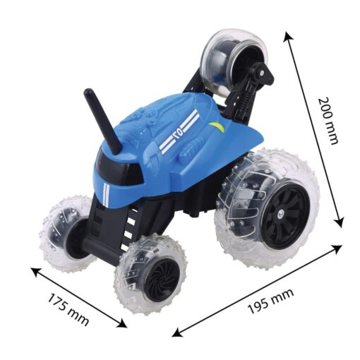 Sharper Image Thunder Tumbler Spinning Stunt Remote Controlled Car Blue - Image 5