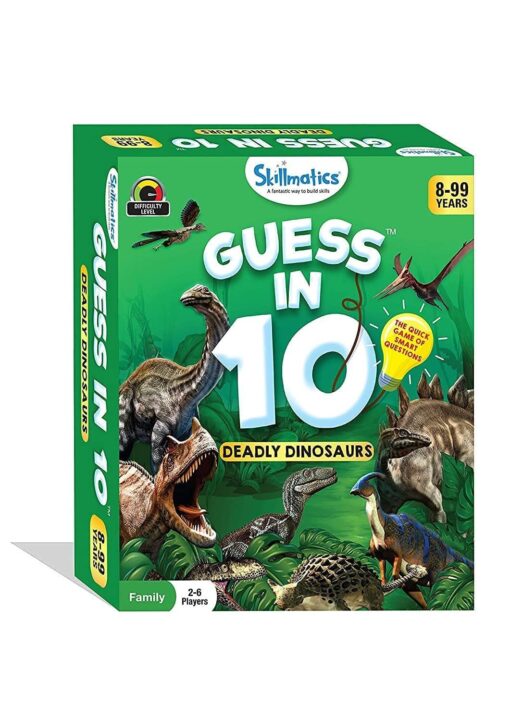 Skillmatics Card Game - Guess in 10 Deadly Dinosaurs, Gifts for 8 Year Olds and Up, Quick Game of Smart Questions, Fun Family Game - Image 6