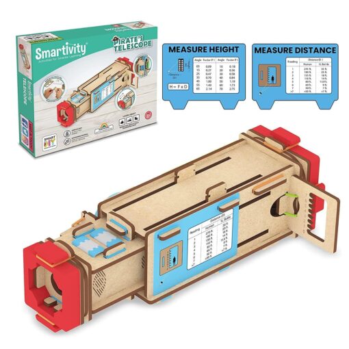 Smartivity Pirate's Telescope Stem Educational DIY Building Construction Activity Kit for Kids, Measure Hight & Distance, Perfect Fun Gift Toys for Kids 8-14 Year Old Boys & Girls