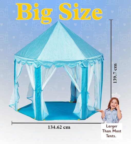 Dream Castle Play Tent Blue - Image 4