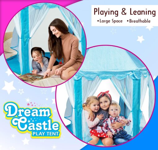 Dream Castle Play Tent Blue - Image 5