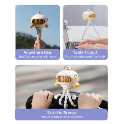 Compact Pram fan for babies