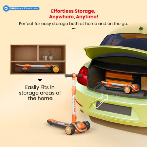 easy to store foldable scooter