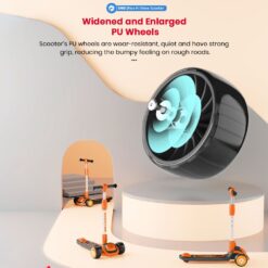 zippy rise and shine kids scooter pu wheels