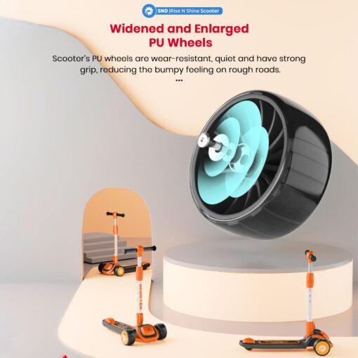 zippy rise and shine kids scooter pu wheels