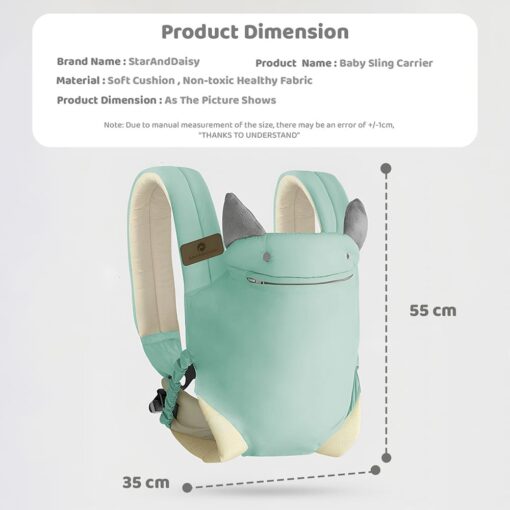 4-in-1 Baby Carrier for Newborn Babies with Breathable Cushion for 0-3 Years Babies (Cyan) – StarAndDaisy - Image 10