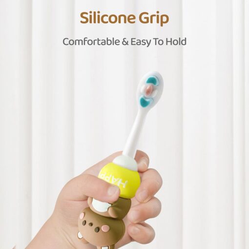 StarAndDaisy Teddy Bear Kids Tooth brush with Ultra Soft Bristle Tooth Brush for Toddlers with Silicone Grip - Image 4