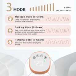 StarAndDaisy Premium All-in-1 Wireless Wearable Hands Free Electric Breast Pump for Breastfeeding with USB Rechargeable - 150ml