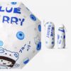 StarAndDaisy Umbrella for Kids - 5 Fold One Click Open & Close Automatic Umbrellas and Prevent UV Rays - Blue Berry