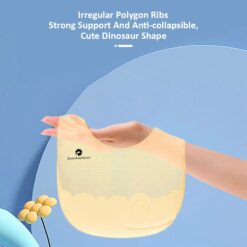 StarAndDaisy Soft Silicone Baby Bibs for Feeding with Adjustable Neckline Buttons and Waterproof and Durable