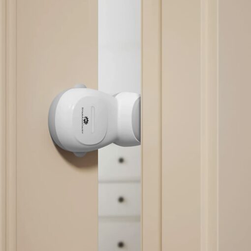 StarAndDaisy Baby Safety Door Stopper, Child Gate Stopper & Anti Pinch Door Stop with 90° Auto Revolve