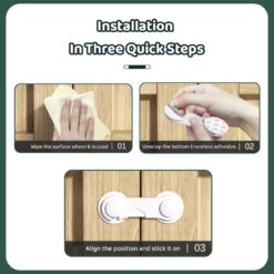 Insatallation guide Wrench style baby door lock