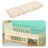 StarAndDaisy Supersoft Crib Mattress with Extension For 12-in-1 Wooden Cot For Babies With Washable Zipper Cover