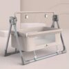 StarAndDaisy Electric Baby Swing Cradle with Remote, Baby Bed Crib for 0-24 Months - BROWN | EC03