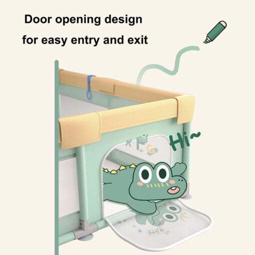 Playpen for Baby with Gate Indoor Outdoor Activity Play Yard