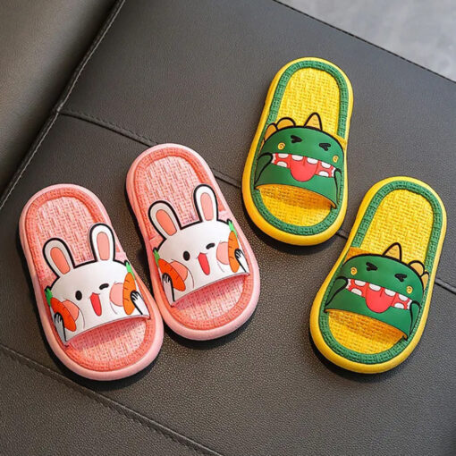 StarAndDaisy Kids Slip-on Slides, Non-Slip Summer Slipper Indoor & Outdoor for Boys or Girls - JH-515-WH-BLU - Image 7