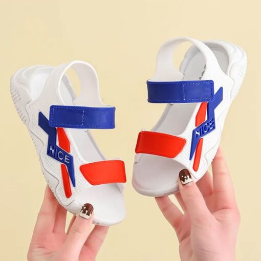 StarAndDaisy Summer Kids Sandals Lightweight and Breathable Open-Toe Shoes for Boys and Girls - JH-1438-WHITE - Image 2