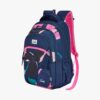 Genie Petunia Trendy School Bag for Children with Adjustable Padded Shoulder Straps - Navy Blue
