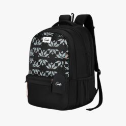 Genie Knots 40L School Backpack for Students With Large Capacity, Premium Nylon Fabric, and Easy Access Pockets - Black