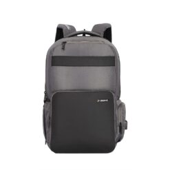 American Tourister 29 Ltrs Kids Backpacks With 3 Full And 2 Front Pockets, USB Port, Hidden Pocket Bags - Segno Expander Grey