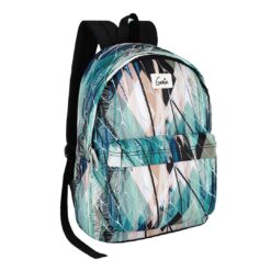 Genie Blurr School Backpack for Students With Water Resistance, Easy Access Pockets for Boys & Girls, School and Travel Bags - Black