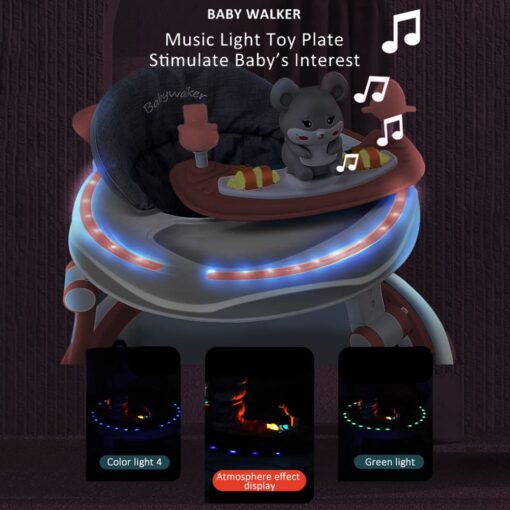 Intelligent Baby Walker with Music & Toy