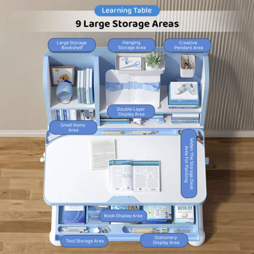 Study Table with Large Storage Area