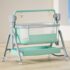 StarAndDaisy Automatic Baby Cradle Swing Cot for Baby/Infants with Remote Control, Baby Bedside Cradle Crib, Bluetooth and Music (Green - EC4)