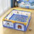 StarAndDaisy Portable Baby Playpen, Foldable Play Yard for Kids with Teddy Bear Print - Blue