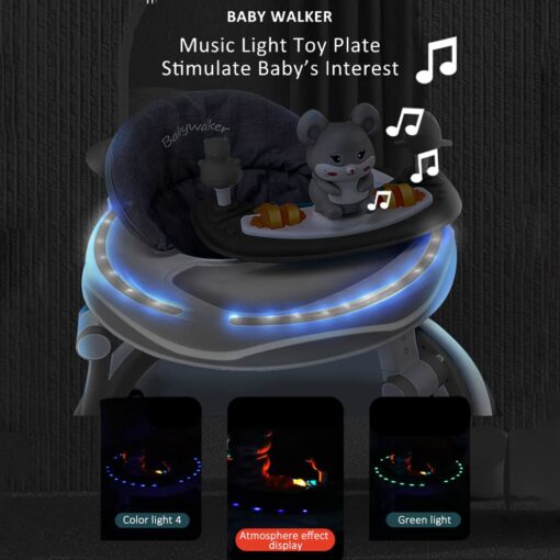 Intelligent Baby Walker with Music Light