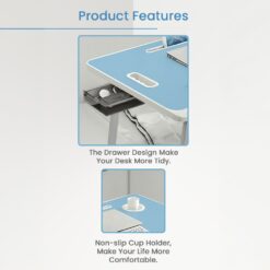 Buddy Stand Bed Table Blue
