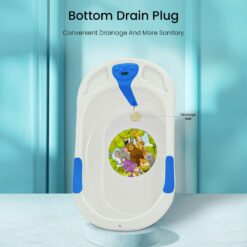 Baby Bath Tub with Bottom Drainage plug